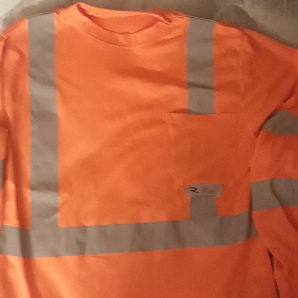 Reflective Safety Jersey Orange/Silver